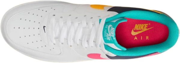 Nike Air Force 1 '07 Men's Shoes (HF4849-100, White/Thunder Blue/Dusty Cactus/Racer Pink) - Image 3