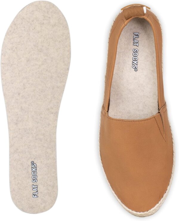 FLAT SOCKS No Show Socks, Sockless Shoe Liner, No Slipping, No Stinking, Washable Barefoot Shoe Insert